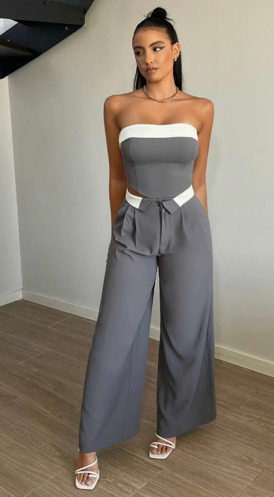 Top bandeau asimétrico