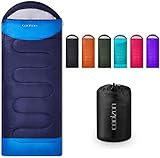 Coolzon saco de dormir adulto para 3-4 estaciones, impermeable