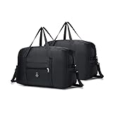 SPAHER 2X Bolsas de Viaje Mujer Plegable Bolsa Viaje Cabina Avion 40x20x25