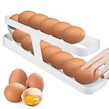 Dispensador de huevos para frigorífico, 2 niveles, 14 huevos.