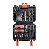 BLACK+DECKER Set de 50 Piezas para Atornillar y Taladrar