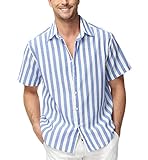 Alivebody Hombre Camisa Rayas