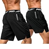 aquota Pack de 2 Pantalones Cortos Deportivos