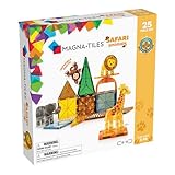 Magna-Tiles Safari Animals, The Original Magnetic Building For Children Ages 3 Years + (25 Pieces)