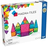 Magna-Tiles 2132, Clear Colors 32 Piece Set