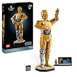 LEGO Star Wars C-3PO Figura de Droide, Maqueta de Colección para Adultos, Minifigura de Personaje