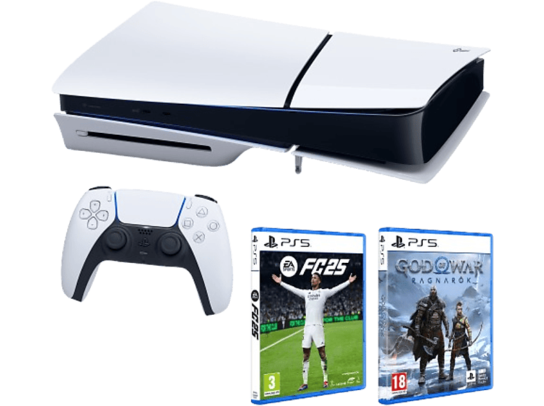 Videoconsola Sony PlayStation 5 Slim + ‘EA Sports FC25’ + ‘God of War: Ragnarok’