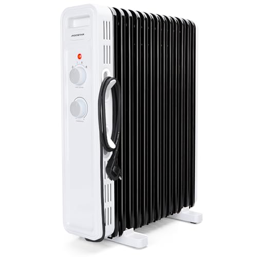 Aigostar Radiador de Aceite de 13 Elementos, 2500 W