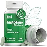 Triptófano Complex con Melatonina y Espirulina + Magnesio y Vitaminas B6 B5 B3
