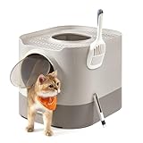 Feandrea Arenero Cerrado para Gatos, Caja de Arena para Gatos XXL, con Tapa, Bandeja Extraíble