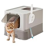 Feandrea Arenero para Gatos, con Bandeja Extraíble, Pala, Cepillo, Espacioso para Gatos Grandes