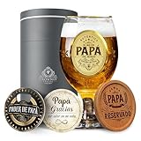 CROWNLY CRYSTAL® Regalo Padre Copas De Cerveza