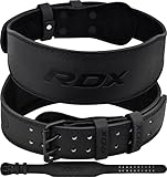 RDX 4” 6” Gimnasio Cinturón Levantamiento de Pesas, Cuero Soporte Lumbar Acolchado,