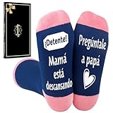 Moyel Regalos para Madres Navidad Calcetines Mujer Divertidos