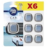 Ambipur Car Ambientador Coche, Difusor (6 x 2ml)