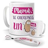 mundohuevo Taza Divertida Día de la Madre | Mamá Te Queremos
