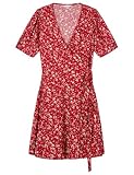 Springfield - Vestido Mini con Falda Cruzada Fija Y Cinturón Corto
