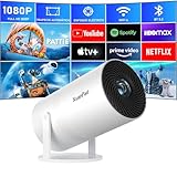 [Netflix Oficial y Enfoque Eléctrico] XuanPad Mini Proyector con WiFi6 Bluetooth, Full HD 1080P