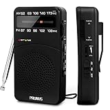 PRUNUS J-166 Transistores Radio Portatil Pequeña FM/Am,