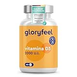 Vitamina D3 2000UI - 400 Tabletas - Respalda huesos, dientes, músculos y sistema inmunológico.
