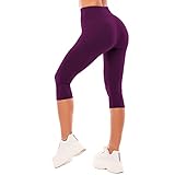 SINOPHANT Leggins Cortos Mujer Cintura Alta 3/4 Pantalones Deportivos Capri Mallas Deporte 1