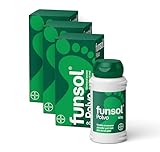 Funsol Desodorante para Pies, Polvo 3x60 g, Reduce el Sudor Excesivo,