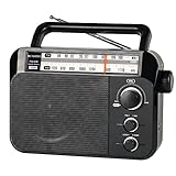 Retekess TR604 Radio portátil, Radio Am FM,Perilla Grande, Altavoz Grande,