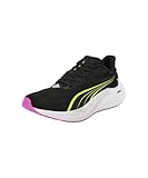 PUMA Electrify Nitro 4 WN, Zapatillas para Correr de Carretera Mujer, Black-Yellow Alert, 38 EU