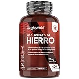 Hierro Suplemento 28mg - 400 Comprimidos | En Forma de Bisglicinato de Alta Absorción