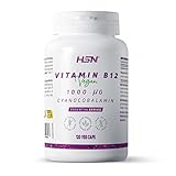 Vitamina B12 de HSN: cápsulas de cianocobalamina