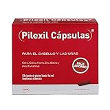 PILEXIL 150 Cápsulas anticaída del cabello, Vitaminas, nutrientes, Biotina y Zinc. Sin gluten.