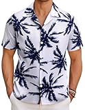 COOFANDY Camisa Hawaiana para Hombre, Funky Manga Corta Camisas Hawaianas