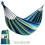 Aktive 52989 - Hamaca colgante de algodón para camping y exterior | Hamaca jardín exterior