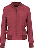 URBAN CLASSICS Chaqueta Bómber ligera mujer con bolsillos delanteros, cintura y puños elásticos