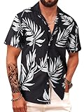 APTRO Camisa Hawaiana Hombre Camisas Hombre Manga Corta de Vacaciones Funky
