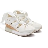 Cuñas GIOSEPPO Blancas Tipo Espadrille para Mujer - Hechas en España