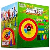 KreativeKraft Juegos Infantiles Exterior Niños Familia Adultos para Jardín Aire Libre