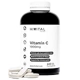 Vitamina C 1000 mg. 240 comprimidos para 8 meses de tratamiento