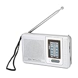 VBESTLIFE Radio Am FM, Radio de Bolsillo Portátil con Altavoz Integrado