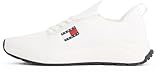 Tommy Jeans Runner Sneaker Hombre Knitted Low Top, Blanco