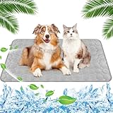Yegookay 2025 Alfombrilla de refrigeración para mascotas, no tóxica, lavable, 100x70cm.