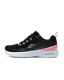 Skechers Skech-Air Dynamight Luminosity, Sneakers Mujer, Negro (Black/Pink)