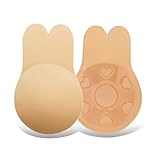 Wuiil Sujetador Adhesivo Push Up, sin Espalda,Sujetador Adhesivo De Silicona,Invisible