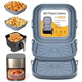 Alyvisun Molde Silicona Freidora de Aire, 3 Piezas Bandeja Moldes para Air Fryer Reutilizable
