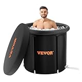 VEVOR Bañera de Hielo de 850 x 750 mm para Terapia de Agua Fría para Deportistas