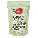 Semillas de Chía BIO - 400 gr. Fuente de proteínas y ácidos grasos Omega-3.  Aptas para veganos.