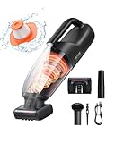 Baseus AP02 Aspirador de Mano sin Cable160W con Cepillo Rodante, Luz LED