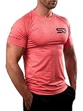 Satire Gym - Camiseta Ajustada Fitness Hombres/Ropa Deportiva de Secado rápido Hombre