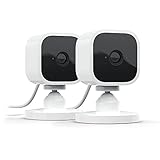 Blink Mini | Cámara de seguridad inteligente compacta | 2 cámaras (blanco)