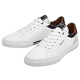 Pepe Jeans Kenton Court M, Zapatilla Hombre, Blanco